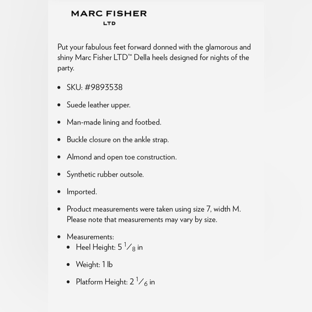 Marc Fisher Della Ankle Strap Suede Platform Sandals in Pink - Picture 10 of 10